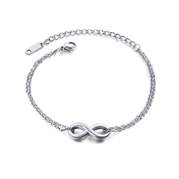 Ocelový náramek ∞ (1)