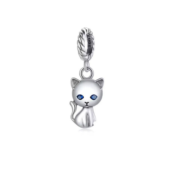 Stříbrný přívěsek ČERNÁ KOČKA (1)