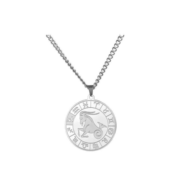 Ocelový náhrdelník znamení KOZOROH (1)