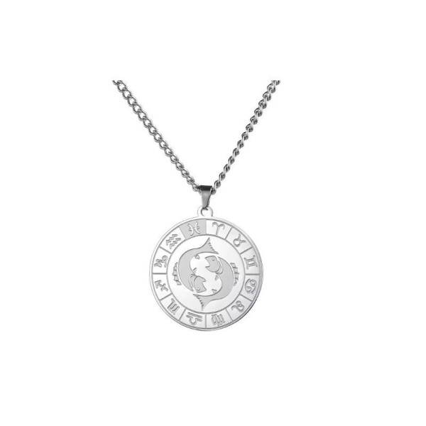 Ocelový náhrdelník znamení RYBY (4)