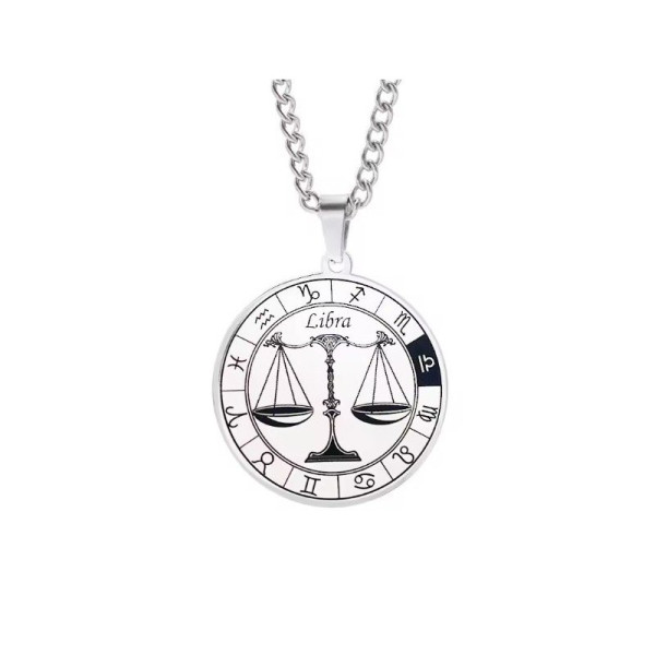 Ocelový náhrdelník znamení ZVĚROKRUHU (13)