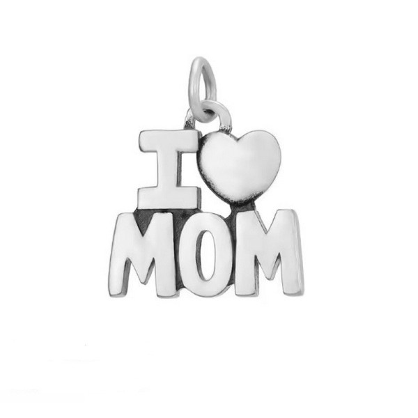 Ocelový přívěsek I♥MOM (1)