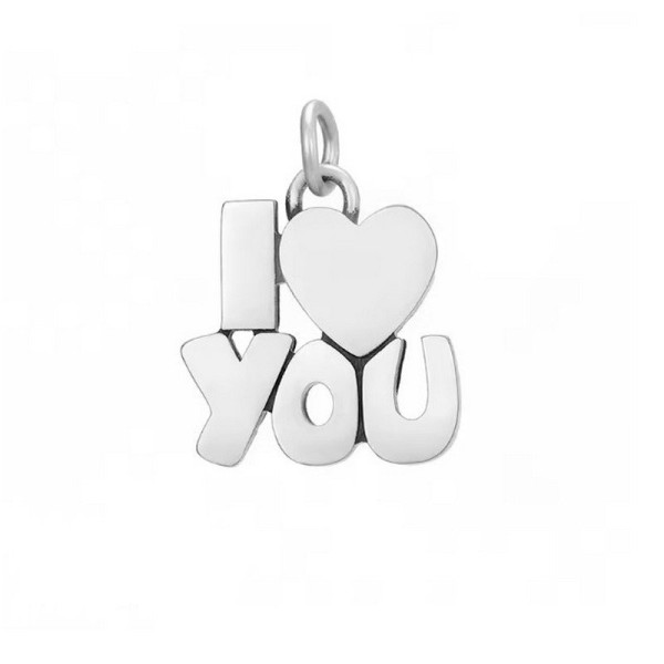 Ocelový přívěsek I♥YOU (3)