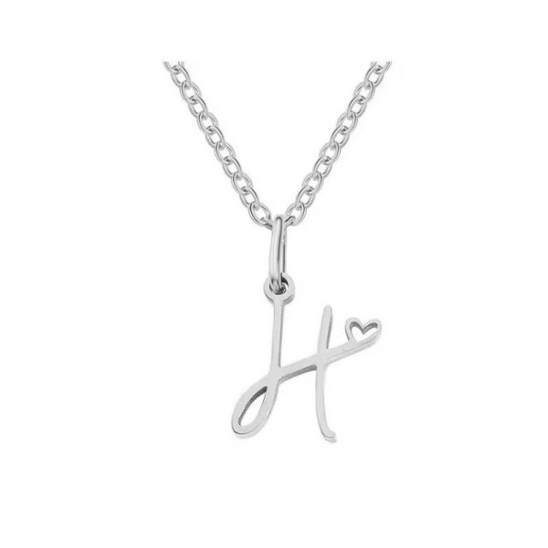 Ocelový náhrdelník přívěsek písmeno A-Z ♥ (14)