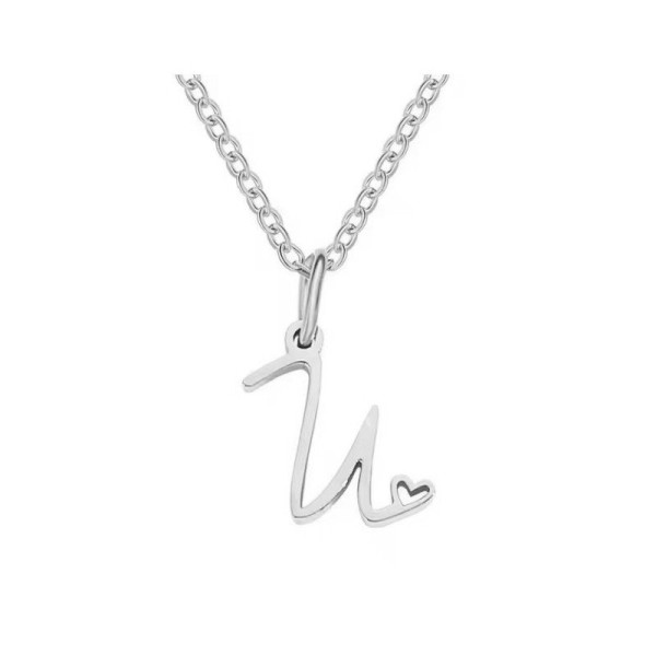 Ocelový náhrdelník přívěsek písmeno A-Z ♥ (26)