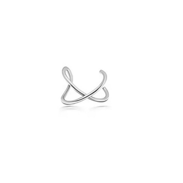 Stříbrný CLIP na ucho CROSS (1)