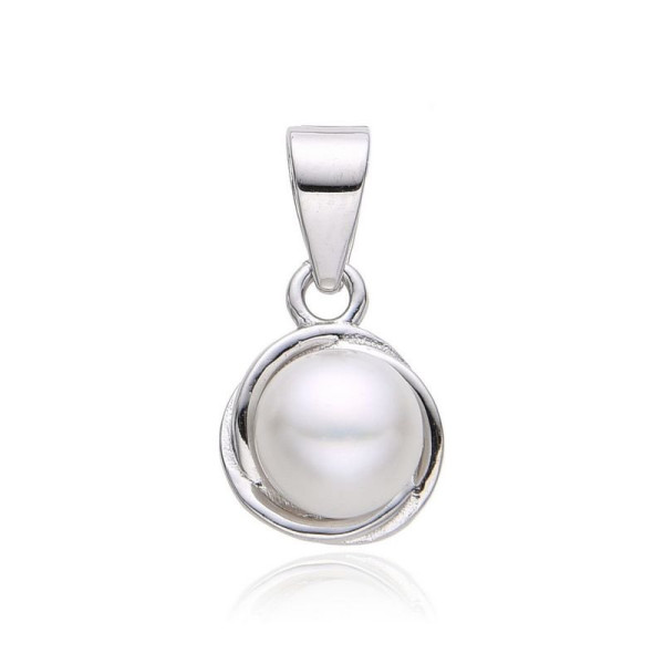 Stříbrný přívěsek s perlou (1)