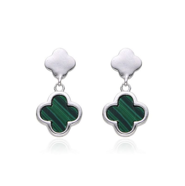 Stříbrné náušnice GREEN (1)