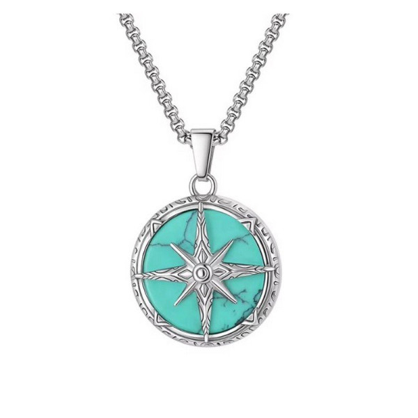 Ocelový náhrdelník KOMPAS (1)