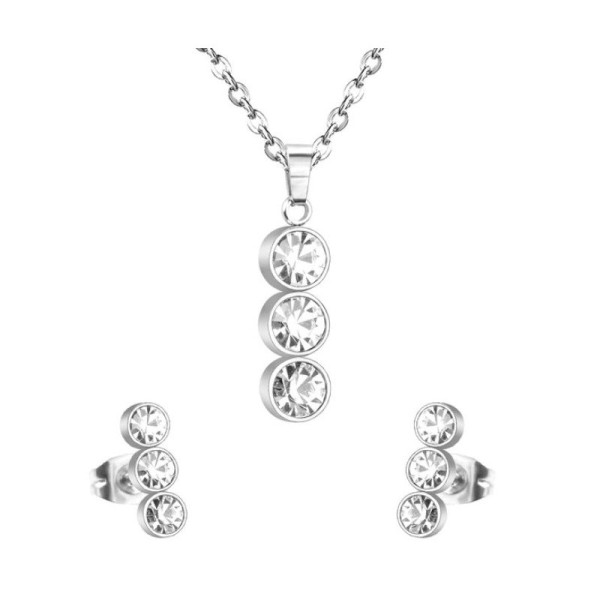 Ocelová sada náhrdelníku a náušnic (1)