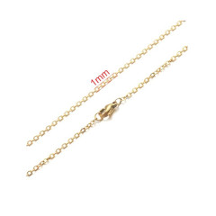 Ocelový řetízek tenký 1MM/50CM (2)