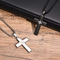 Ocelový náhrdelník kříž (5)