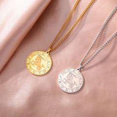 Ocelový náhrdelník znamení KOZOROH (2)