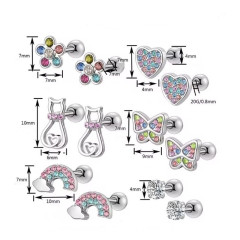 Ocelové náušnice CUTE (2)