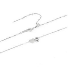 Ocelový náhrdelník přívěsek písmeno(2)