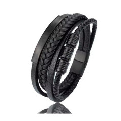 Pánský kožený náramek