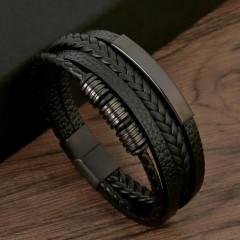 Pánský kožený náramek (2)