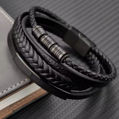 Pánský kožený náramek (3)