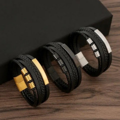 Pánský kožený náramek (4)