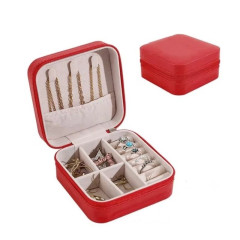 Cestovní šperkovnice malá červená