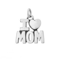 Ocelový přívěsek I♥MOM