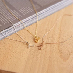 Ocelový náhrdelník přívěsek písmeno A-Z ♥ (5)