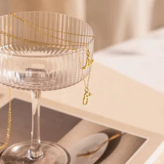 Ocelový náhrdelník přívěsek písmeno A-Z ♥ (6)