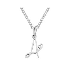 Ocelový náhrdelník přívěsek písmeno A-Z ♥ (7)