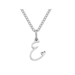 Ocelový náhrdelník přívěsek písmeno A-Z ♥ (11)