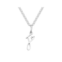 Ocelový náhrdelník přívěsek písmeno A-Z ♥ (12)