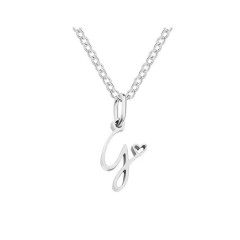 Ocelový náhrdelník přívěsek písmeno A-Z ♥ (13)