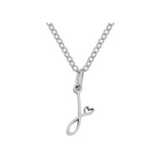 Ocelový náhrdelník přívěsek písmeno A-Z ♥ (16)