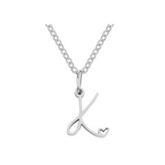 Ocelový náhrdelník přívěsek písmeno A-Z ♥ (17)