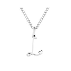 Ocelový náhrdelník přívěsek písmeno A-Z ♥ (18)