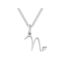 Ocelový náhrdelník přívěsek písmeno A-Z ♥ (20)