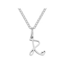 Ocelový náhrdelník přívěsek písmeno A-Z ♥ (23)