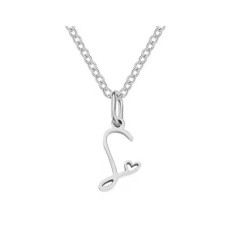 Ocelový náhrdelník přívěsek písmeno A-Z ♥ (24)