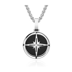 Ocelový náhrdelník KOMPAS