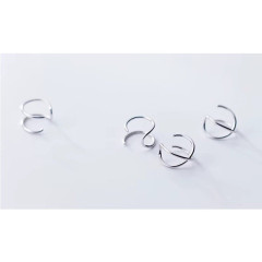 Stříbrný CLIP na ucho LINE (2)