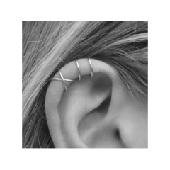 Stříbrný CLIP na ucho LINE (4)