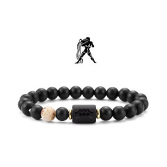 Náramek obsidián VODNÁŘ