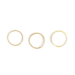 Stříbrný piercing KROUŽEK GOLD