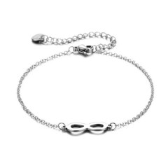 Ocelový náramek ∞