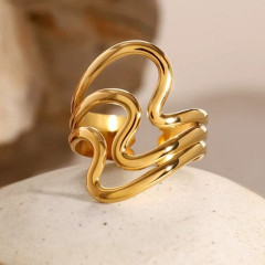 Ocelový otevřený prsten (3)