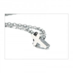 Ocelový náhrdelník křížek (3)